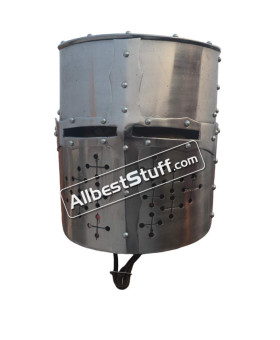 Medieval Crusader Helmet 16 Gauge Strong